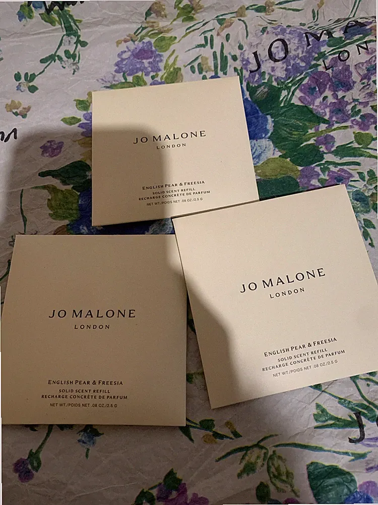 3X Jo Malone English Pear & Freesia Solid Scent Refill .08oz/2.5g Each NIB