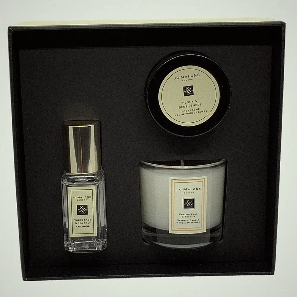Jo Malone Gift Set Cologne Candle & Body Cream - English Freesia Wood Sage Peony