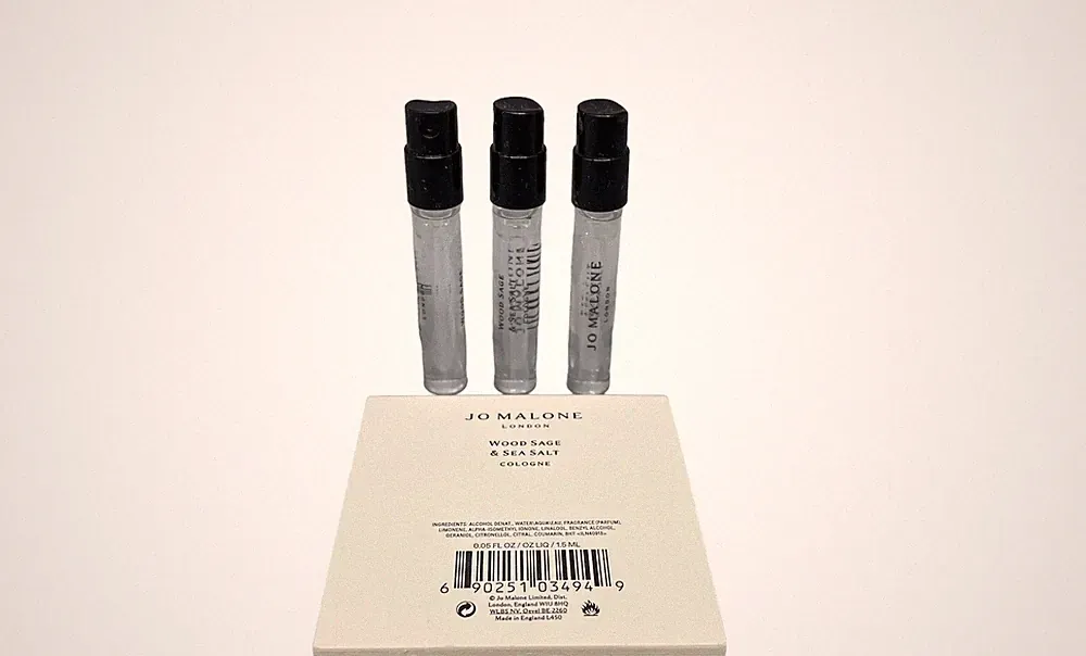 Jo Malone Nectarine Blossom 3 x 1.5ml Perfume Samples Travel Purse Lot NEW