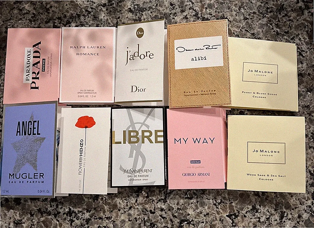 New 10pc Designer Perfume vial Sample Set- Dior, YSL, Prada, Jo Malone, Armani..